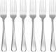 Oneida Flight 6 Piece Stainless Steel Dinner Fork Set Elegant Mid Century Design
