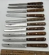 Case XX Miracle Edge M254 Stainless Steak Knives Set Of 10 Serrated Vintage USA