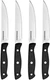 Farberware Triple-Riveted 4-Piece Steak Knife Set, High-Carbon Stainless Steel,