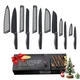 Marco Almond Kitchen Knife Set Kya39 12-Piece Chef Knife Sets 6 Knives 6 Blade
