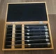 Viking 6pcs Stainless Steel Steak Knife Set With Wood Box Made In The USA.