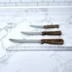 Vintage Chicago Cutlery 3pc Knife Set & USA Walnut Handles 61S 66S 103s