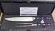 Pampered Chef #100476 Knife & Fork Carving Set With Black Case.