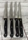Chicago Cutlery Serrated Steak Knives Stainless Steel Black Handle 5H17AS