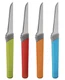 Joie 4 Piece Garnishing Knives Set - Blue Green Red Orange
