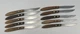 Vintage Bloomfield 3925 Steak Knives Set of 10 Japan Stainless Wood Handle 8.25&rdquo;