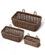 AceList Wall Hanging Basket, Boho Style Hand-Woven Hanging Storage Baskets - Set