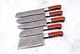 Custom Made Hand Forged Damascus Steel Chef Knife set Kitchen Knives 134