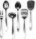 Chef Craft Select Kitchen Tool and Utensil Set, 6 3L" x 4W", Stainless Steel 