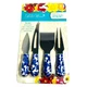Pioneer Woman Heritage Floral 4 Piece Cheese Knife Serving Set Charcutier