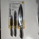 Brand New Cuisinart Classic 3-Piece Knife Set Stainless Steel CE88SS3PCS3-8C