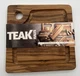 Teakhaus Mini Edge Grain Wood Trencher Marine Cutting Board Bar Camping RV