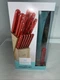 Martha Stewart 14 Piece Stainless Steel Cutlery Block Set in Red