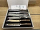 KYOKU 5 Inch Steak Knife Set of 6 - Daimyo Series Japanese 440C Stainless Steel