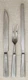 CAPRI ITALY Stainless Steel 2 Piece Carving Set & Ham Knife CAP2 
