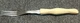 Cutco 1726 KC 3-Tine Pearl White Handle Turning Carving Meat Fork 11" USA