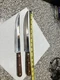 VINTAGE CASE XX KNIFE LOT OF TWO CAP 283-8" AND CAP  284-9 WOOD HANDLES