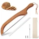 Bread Slicer for Homemade Bread, 15.7 Ergonomic Design, Premium Stainless Steel