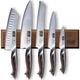 HOSHANHO Knife Set with Magnetic Knife Holder, 6 Pieces Japanese High Carbon ...