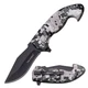 Tac-Force Spring Assisted Knife - TF-1043DG IN DIGITAL CAMO HANDLE BLACK BLADE