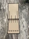 Cutco 5 Piece Knife Holder Wall Drawer Rack Brown & Tan  #1742 -X