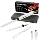 WORKPRO 8V Cordless Electric Knife for Meat Slicing Fork 2 Stainless Steel Blade