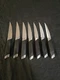 Lot Bon Chef S936 Gaucho Steak Knife 5" Solid Stainless Steel Blade Pointed Tip
