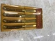 VTG Laguiole Steak Knife Set 4 Wooden Holder Rosewood Handles  Full Tang NICE