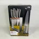 NEW Cuisine Pro Damashiro Magnetic Knife Block Set Stainless Steel 7PCS