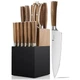 Kangdelun Ultra Sharp 15-Piece Kitchen Knife Set, High Carbon Stainless Steel...
