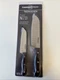 New Knife Set Cuisinart Classic NITROGEN INFUSED Stainless Steel 7" 5" Santoku