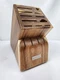 Wusthof 15-Slot Countertop Knife Block Multi-tone Acacia Wood 9" x 11" NEW