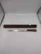  CASE XX BREAD KNIFE CA 236 10" WITH WOOD CASE AND SHARPENING STONE Fast Ship