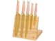 Paris Hilton 6pc Knife Block Pink/Gold 