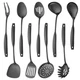 Lazycorner Kitchen Utensil Set 9-Piece Stainless Steel 304 Polished Mirror Finis