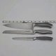 Lot 3 Cuisinart Knives 8" Chef + Bread, 5" Utility Stainless Steel Blade/Handle