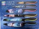 Chef's Vision 6-Piece Cosmos Space Galactic Astrology Kitchen Knife Set Gift Box