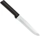 Cutlery Stubby Butcher Knife (W206), 5.38" Stainless Steel Blade, Black Handle