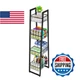 Simple Trending 4-Tier Wire Market Basket Stand, Fruit/Vegetable Storage, Black