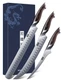 HOSHANHO Carving Knife Set 3PCS, Japanese High Carbon Steel Brisket Slicing K...