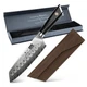 SHAN ZU Personalize Damascus Chef Knife 7 Inch Super Sharp Santoku Knife