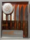 AR+Cook Jumbo Wooden Serrated Stainless Steal Walnut Handle Steak Knives S/6-NIB