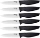 Steak Knives Set of 6, Nano ID Ceramic Stake Knife Sharp Ceramic Knife Perfect F