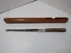 OLD CASE XX BREAD KNIFE CA 242 9 1/2" WITH WOOD CASE AND SHARPENING STONE