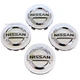 Set of 4 Silver Nissan Wheel Center Cap 54mm for Altima Maxima Murano Versa Leaf