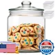 MASTERTOP Large Glass Jar with Lid, Airtight Glass Storage Containers with Lids,