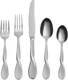 Oneida Silverware Set, Satin Aquarius 5 Piece Fine Flatware Place Setting
