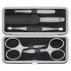ZWILLING Manicure Set (5 piece, genuine leather case, metal frame, with nail