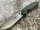 Ontario RAT II Linerlock Folding Knife 3" D2 Tool Steel Blade Green Nylon Handle