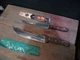 2 VINTAGE KNIFE LOT RH FORSCHNER 403-10 VICTORINOX BUTCHER CASE XX 284 CHEF OLD